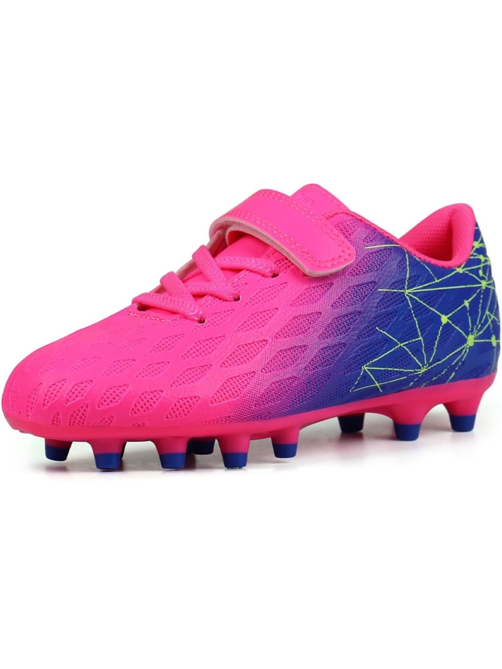 Kids Firm Ground Soccer Cleats Athletic Outdoor Football Shoes 1. 502-2:v
